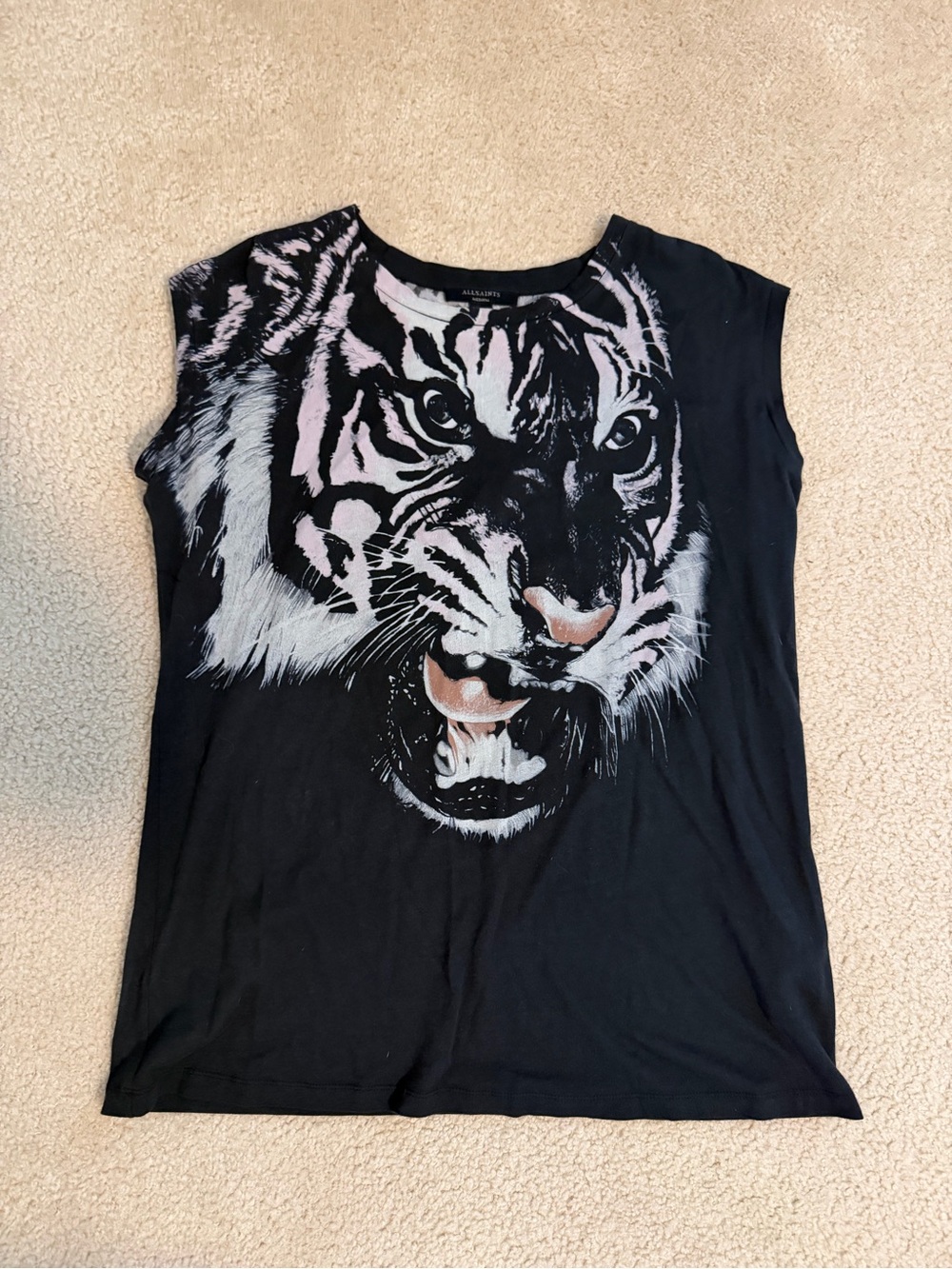 ALLSAINTS Tiger Face Graphic Tee